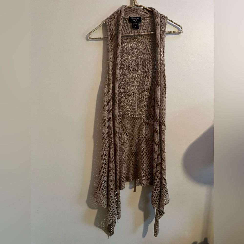 Crocheted vest layer